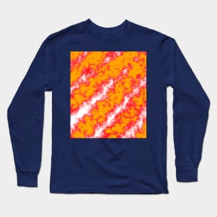 white, red and orange colors Long Sleeve T-Shirt